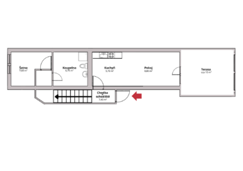 Pronájem bytu 1+kk v osobním vlastnictví 36 m², Račetice