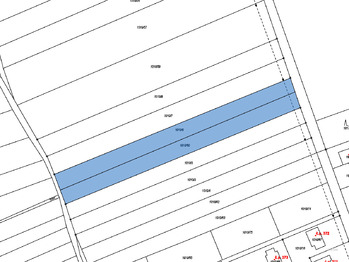 snímek z katastrální mapy - Prodej pozemku 3861 m², Babice nad Svitavou
