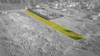 vyznačení pozemku v terénu - Prodej pozemku 3861 m², Babice nad Svitavou
