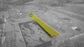 vyznačení pozemku v terénu - Prodej pozemku 3861 m², Babice nad Svitavou