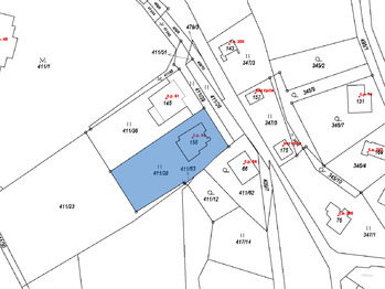 snímek z katastru nemovitostí - Prodej domu 91 m², Hodonín