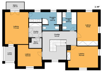 Pronájem domu 302 m², Praha 6 - Nebušice
