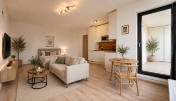 Vizualizace - Pronájem bytu 1+kk v osobním vlastnictví 44 m², Praha 9 - Letňany