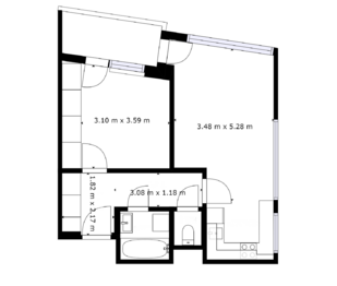 Pronájem bytu 2+kk v osobním vlastnictví 45 m², Praha 10 - Záběhlice
