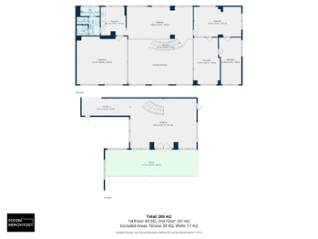 Pronájem kancelářských prostor 226 m², Praha 8 - Libeň