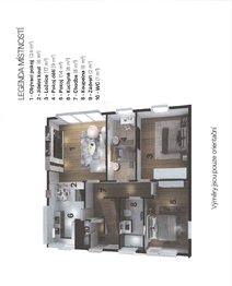 půdorys 1.NP - Prodej domu 180 m², Praha 5 - Sobín