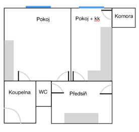 Pronájem bytu 2+kk v osobním vlastnictví 46 m², Praha 4 - Nusle