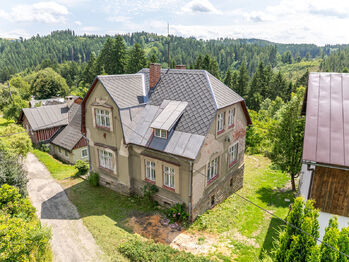 Letecký pohled - Prodej chaty / chalupy 190 m², Zlatá Olešnice 