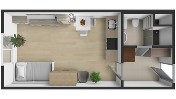 Pronájem bytu 1+kk v osobním vlastnictví 29 m², Plzeň