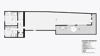 Půdorys 2NP 2D - Prodej domu 136 m², Hrubá Vrbka