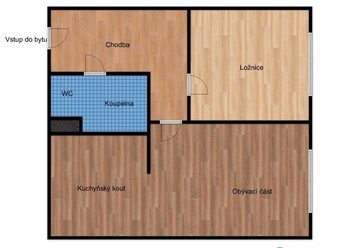 Prodej bytu 2+kk v osobním vlastnictví 41 m², Bílina