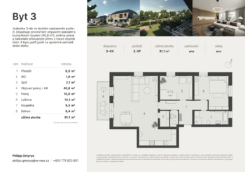 Prodej bytu 3+kk v osobním vlastnictví 85 m², Praha 5 - Zbraslav