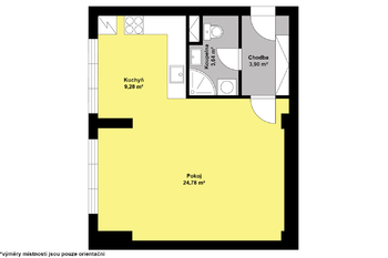Prodej bytu 1+1 v osobním vlastnictví 42 m², Kolín