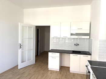 Kuchyň - Pronájem bytu 1+1 v osobním vlastnictví 55 m², Praha 8 - Libeň