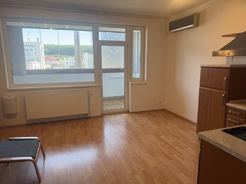 Vstup na lodžii - Pronájem bytu 1+kk v osobním vlastnictví 44 m², Praha 9 - Vysočany