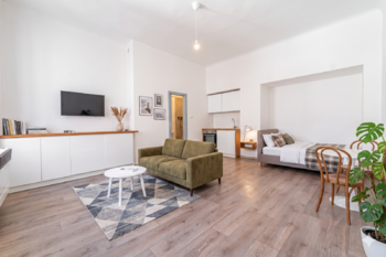VIZUALIZACE - Pronájem bytu 1+kk v osobním vlastnictví 25 m², Praha 1 - Staré Město 