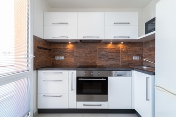 Kuchyňský kout. - Pronájem bytu 2+kk v osobním vlastnictví 45 m², Jindřichův Hradec