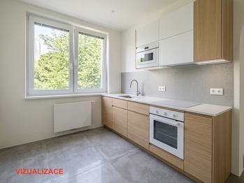 Vizualizace - Prodej bytu 3+1 v osobním vlastnictví 66 m², Brno
