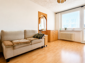 Obývací pokoj - Prodej bytu 3+1 v družstevním vlastnictví 70 m², Osek