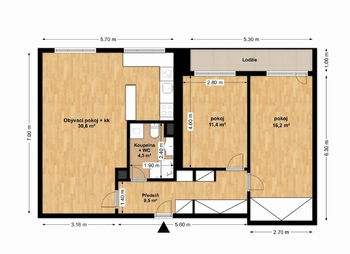 Pronájem bytu 3+1 v osobním vlastnictví 81 m², Praha 6 - Dejvice