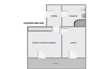 Pronájem bytu 1+1 v osobním vlastnictví 36 m², Nový Malín