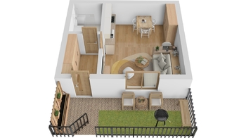 Prodej bytu 1+kk v osobním vlastnictví 34 m², Brod nad Dyjí