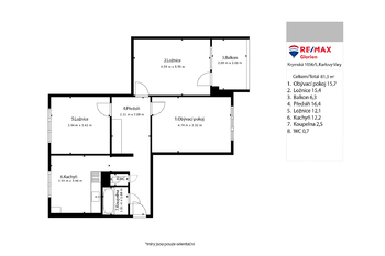 Prodej bytu 3+1 v družstevním vlastnictví 77 m², Kynšperk nad Ohří
