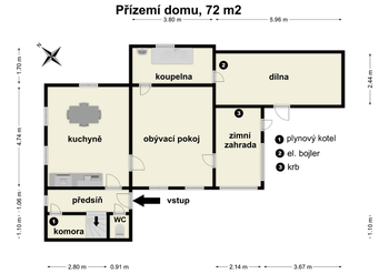 Prodej chaty / chalupy 130 m², Nový Oldřichov