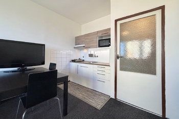 kuchyňský kout 2 - Pronájem bytu 1+kk v osobním vlastnictví 28 m², Praha 4 - Braník