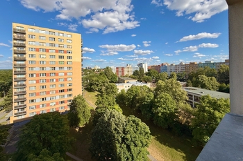 výhled z okna - Pronájem bytu 1+kk v osobním vlastnictví 28 m², Praha 4 - Braník
