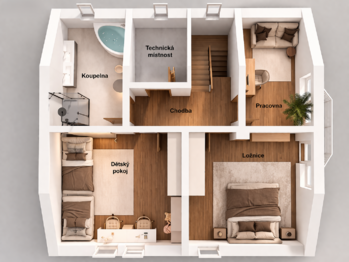 Pronájem domu 169 m², Topolany