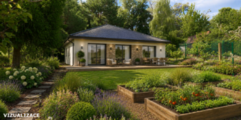 VIZUALIZACE - Prodej pozemku 908 m², Bučovice