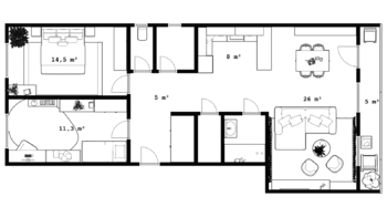 Pronájem bytu 3+kk v družstevním vlastnictví 74 m², Hradec Králové