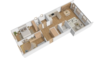 Pronájem bytu 3+kk v družstevním vlastnictví 74 m², Hradec Králové