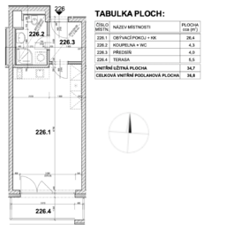 Pronájem bytu 1+kk v osobním vlastnictví 37 m², Praha 9 - Hloubětín