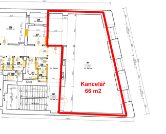 Pronájem kancelářských prostor 66 m², Moravská Třebová