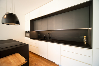 Kuchyně - Pronájem bytu 2+kk v osobním vlastnictví 62 m², Milovice 