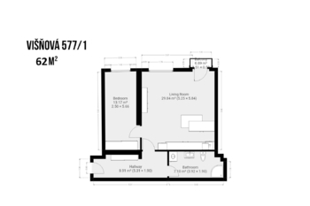 Pronájem bytu 2+kk v osobním vlastnictví 62 m², Milovice