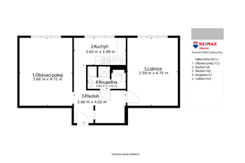 Prodej bytu 2+1 v osobním vlastnictví 52 m², Sokolov