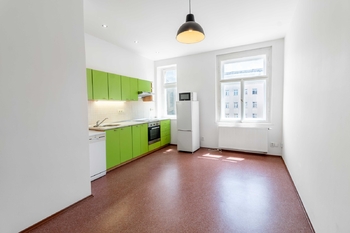 Kuchyně s jídelnou - Pronájem bytu 2+kk v osobním vlastnictví 46 m², Praha 2 - Vinohrady