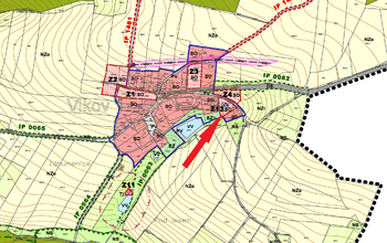 Prodej pozemku 1696 m², Vlkov
