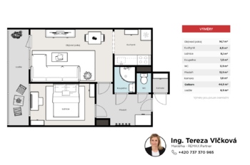 Prodej bytu 2+kk v osobním vlastnictví 40 m², Mladá Boleslav