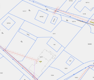 mapa sítí - Prodej pozemku 907 m², Ústí nad Labem