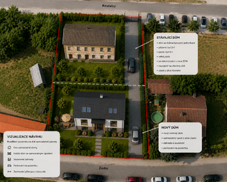 vizualizace - Prodej domu 200 m², Kladruby