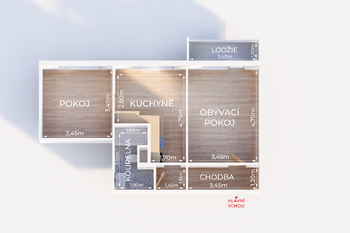 Prodej bytu 2+1 v osobním vlastnictví 53 m², Rožnov pod Radhoštěm