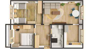 Prodej bytu 3+1 v osobním vlastnictví 73 m², Hustopeče