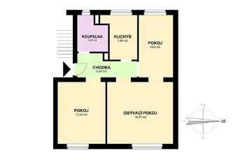 Prodej bytu 3+1 v osobním vlastnictví 85 m², Dřínov
