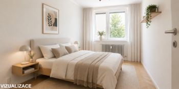 VIZUALIZACE - Prodej bytu 2+kk v osobním vlastnictví 44 m², Brno