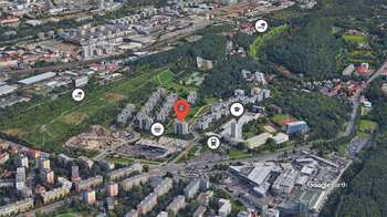 Občanská vybavenost - Prodej bytu 1+kk v osobním vlastnictví 46 m², Praha 9 - Hrdlořezy