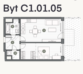 Pronájem bytu 2+kk v osobním vlastnictví 56 m², Praha 9 - Vysočany